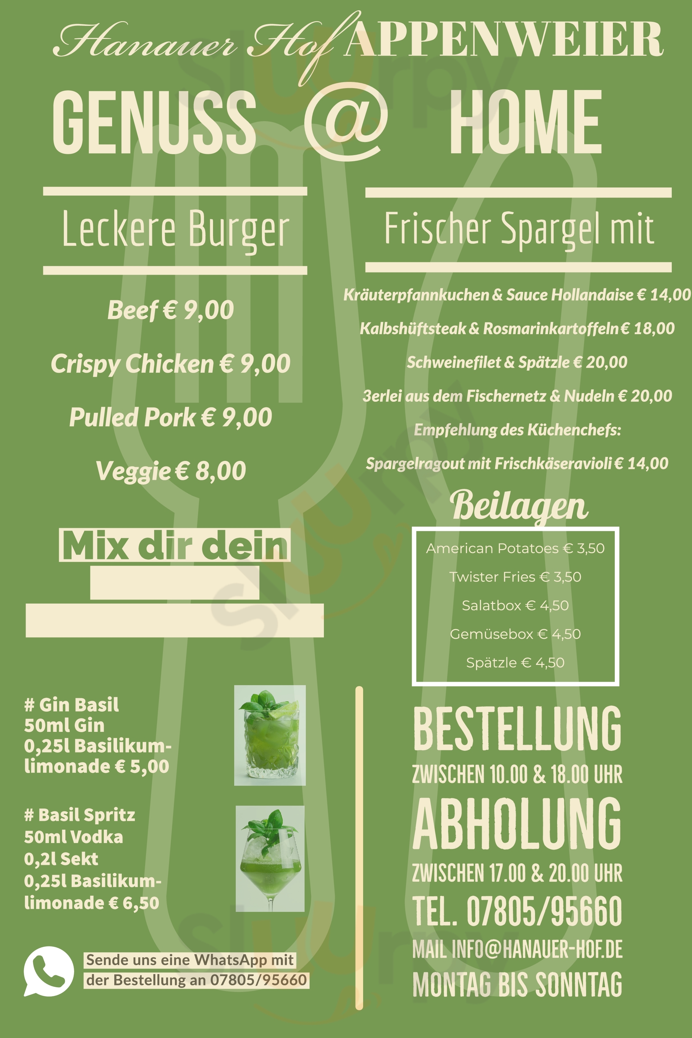 Hotel Hanauer Hof Appenweier Menu - 1