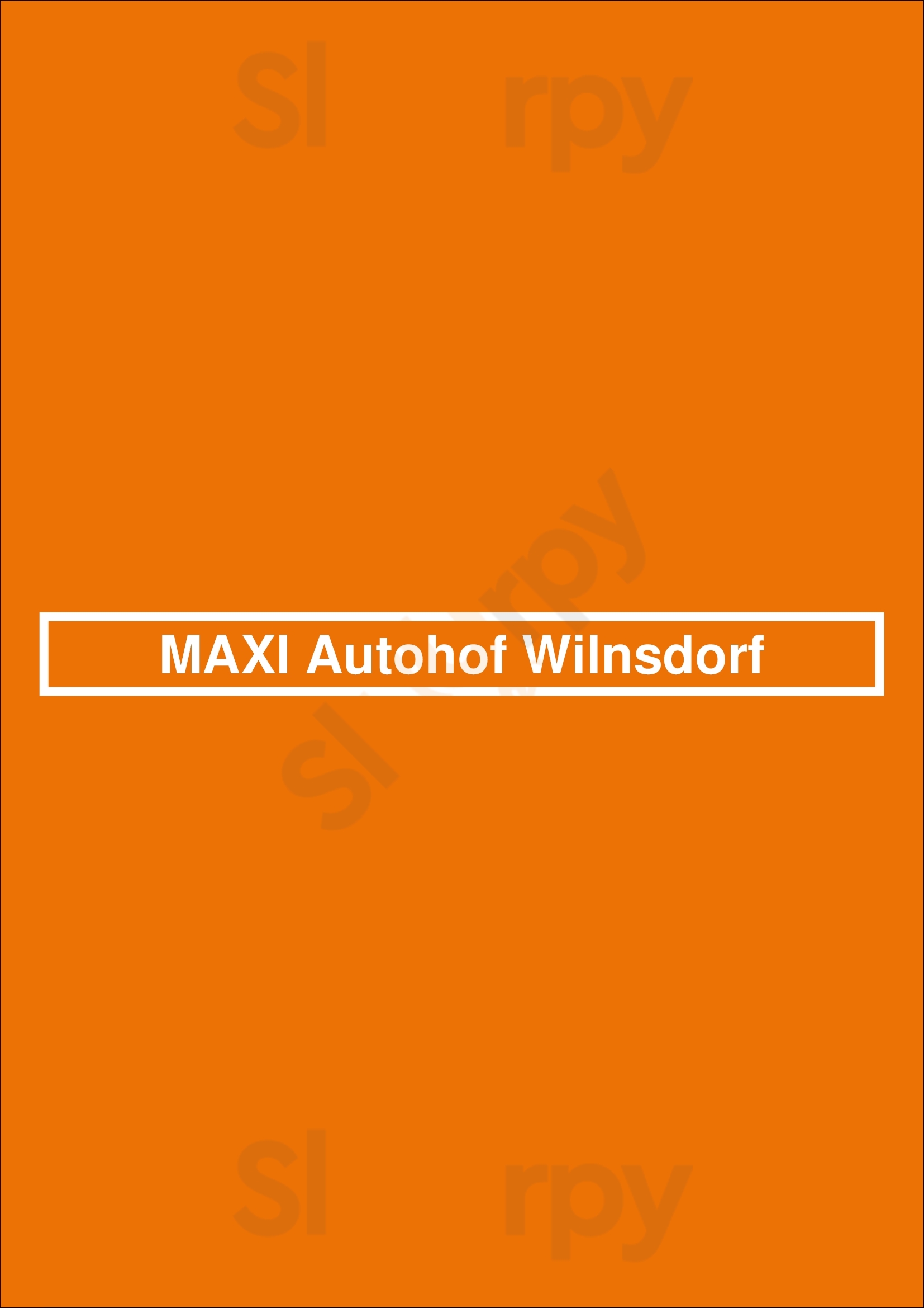 Maxi Autohof Wilnsdorf Wilnsdorf Menu - 1