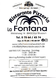 La Fontana Ristorante Pizzeria