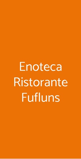 Enoteca Ristorante Fufluns, Grosseto