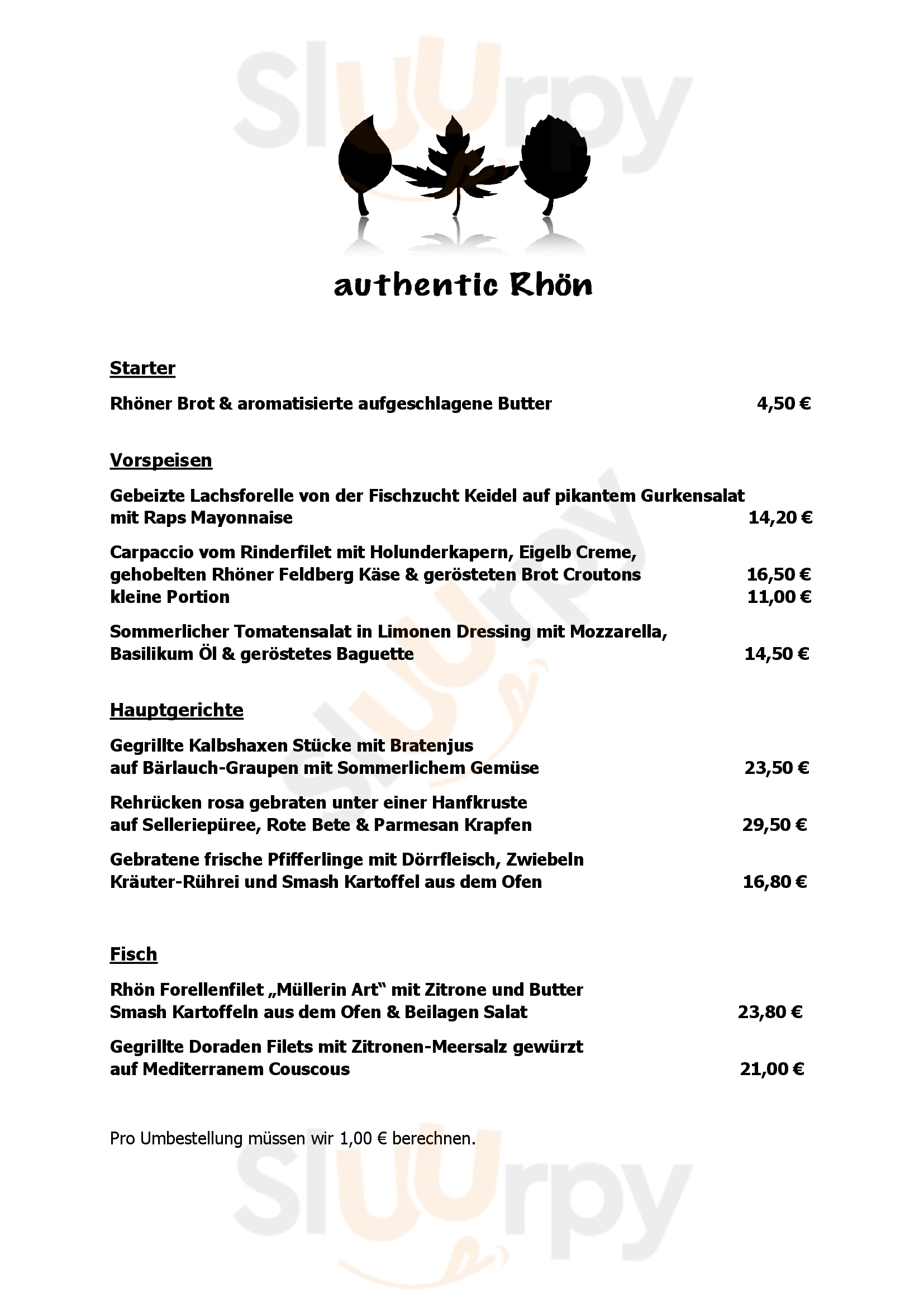 Fuldaer Haus Poppenhausen Menu - 1