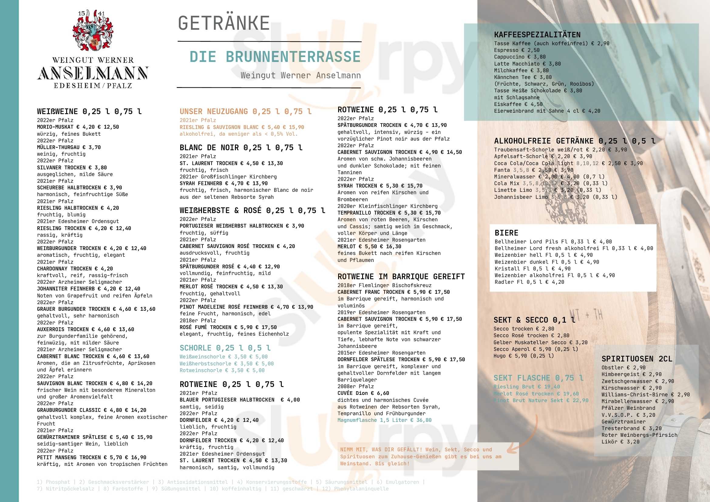 Brunnenterrasse Edesheim Menu - 1