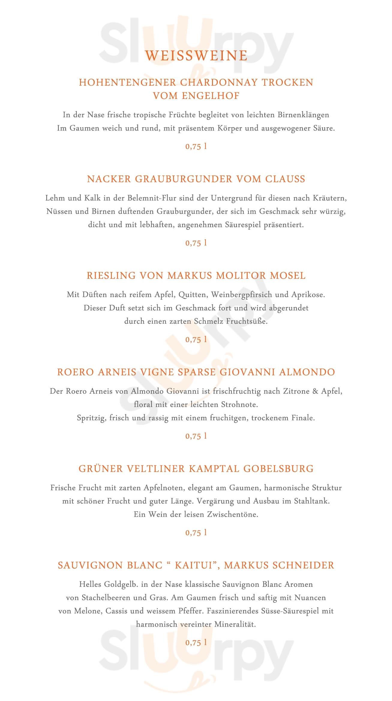 Hochrhein Stüble Hohentengen am Hochrhein Menu - 1