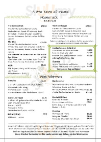 Mckiernan's Irish Cafe menu