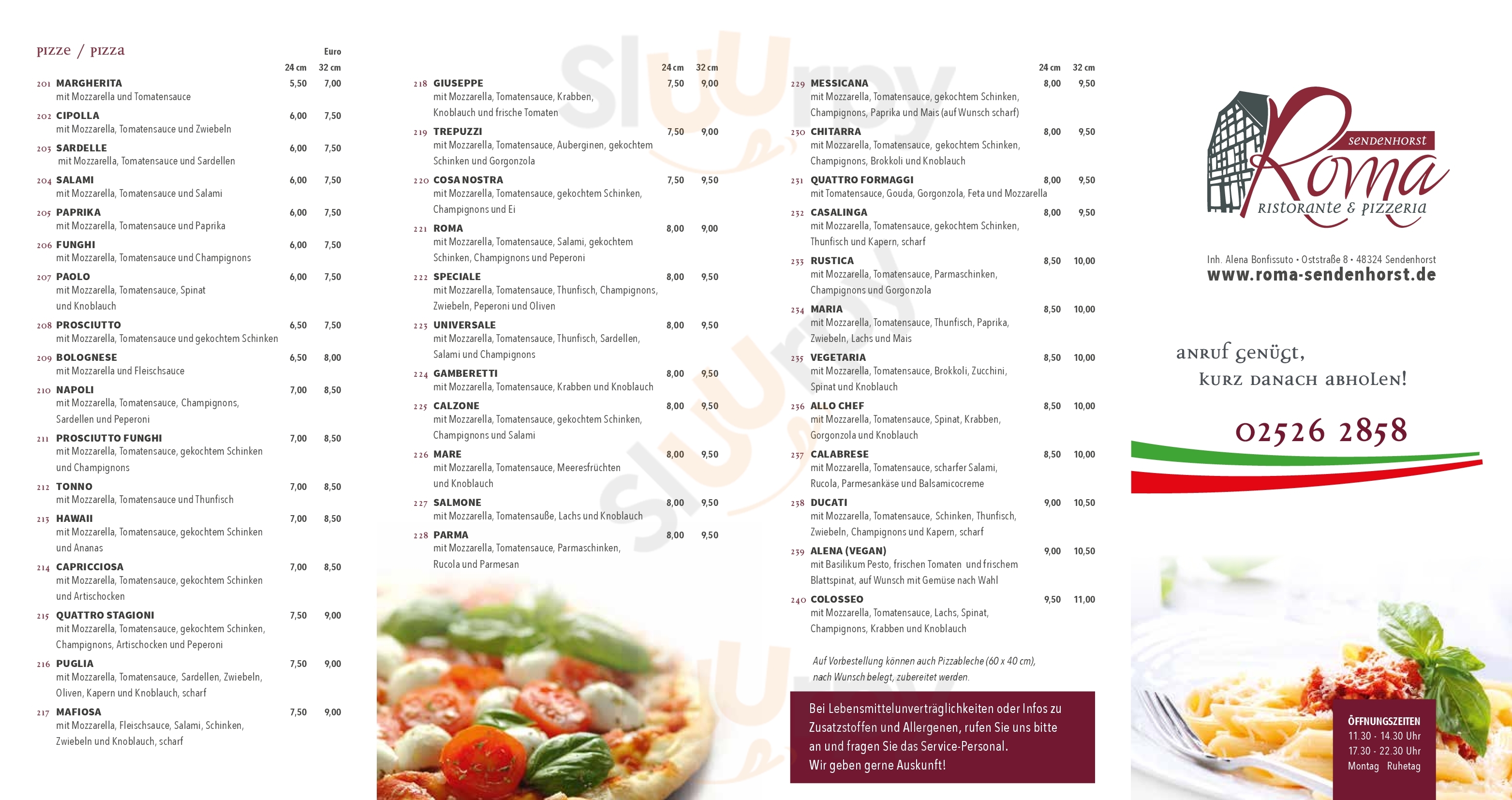 Ristorante Pizzeria Roma Sendenhorst Menu - 1