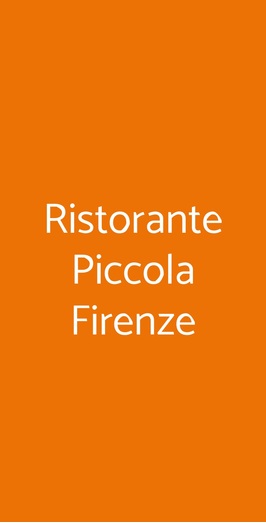 Ristorante Hotel Piccola Firenze, Firenzuola