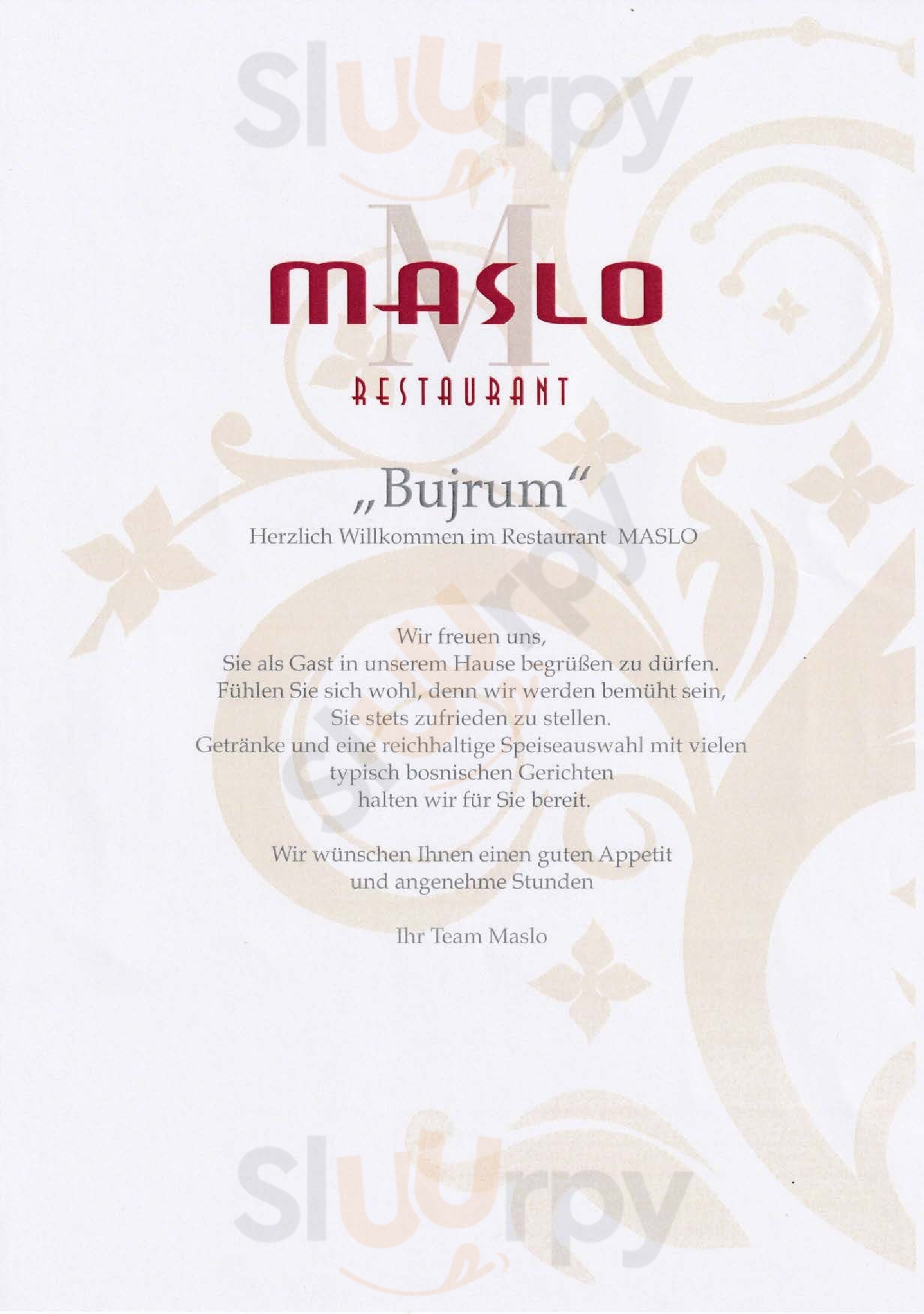 Restaurant Maslo Lohfelden Menu - 1