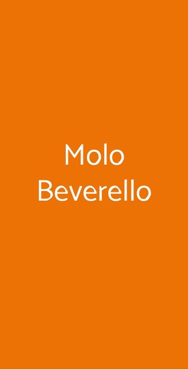 Molo Beverello, Carrara