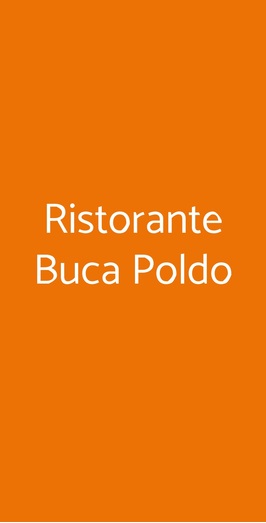 Ristorante Buca Poldo, Firenze