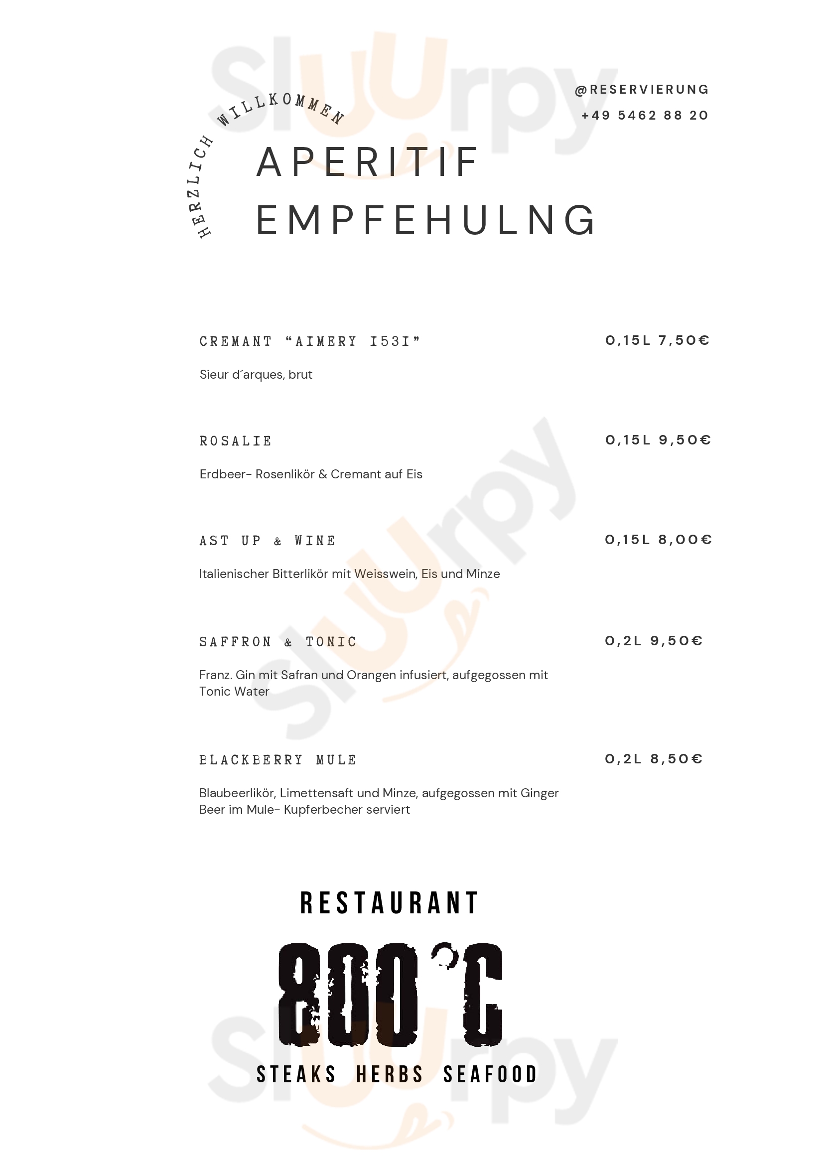 800°c Ankum Menu - 1