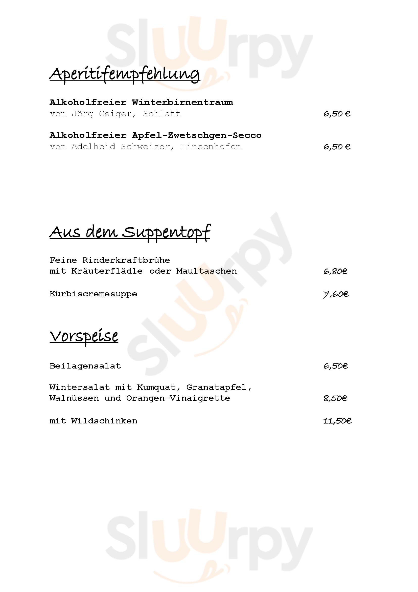 Burg Hohen Neuffen Restaurant Neuffen Menu - 1