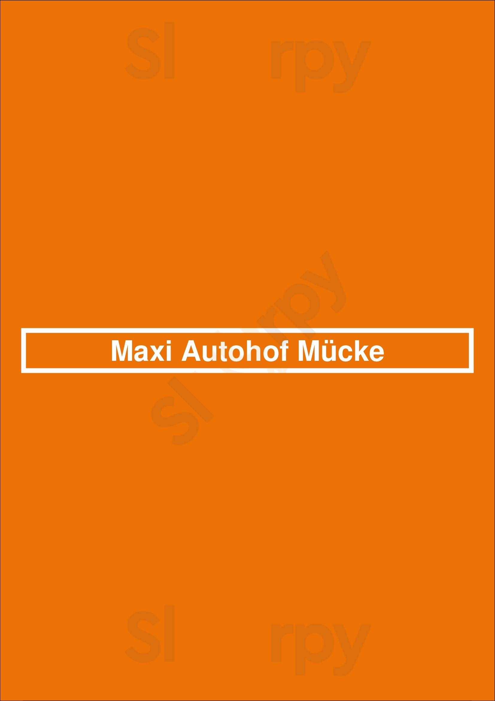 Maxi Autohof Mücke Mücke Menu - 1