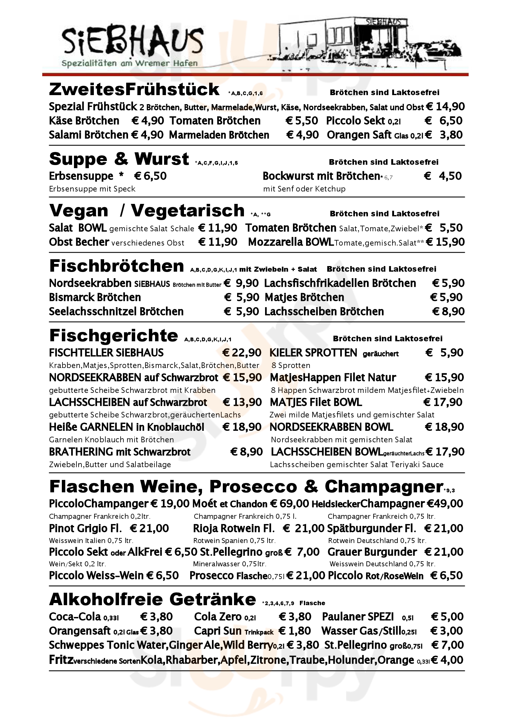 Das Siebhaus Wremen Menu - 1