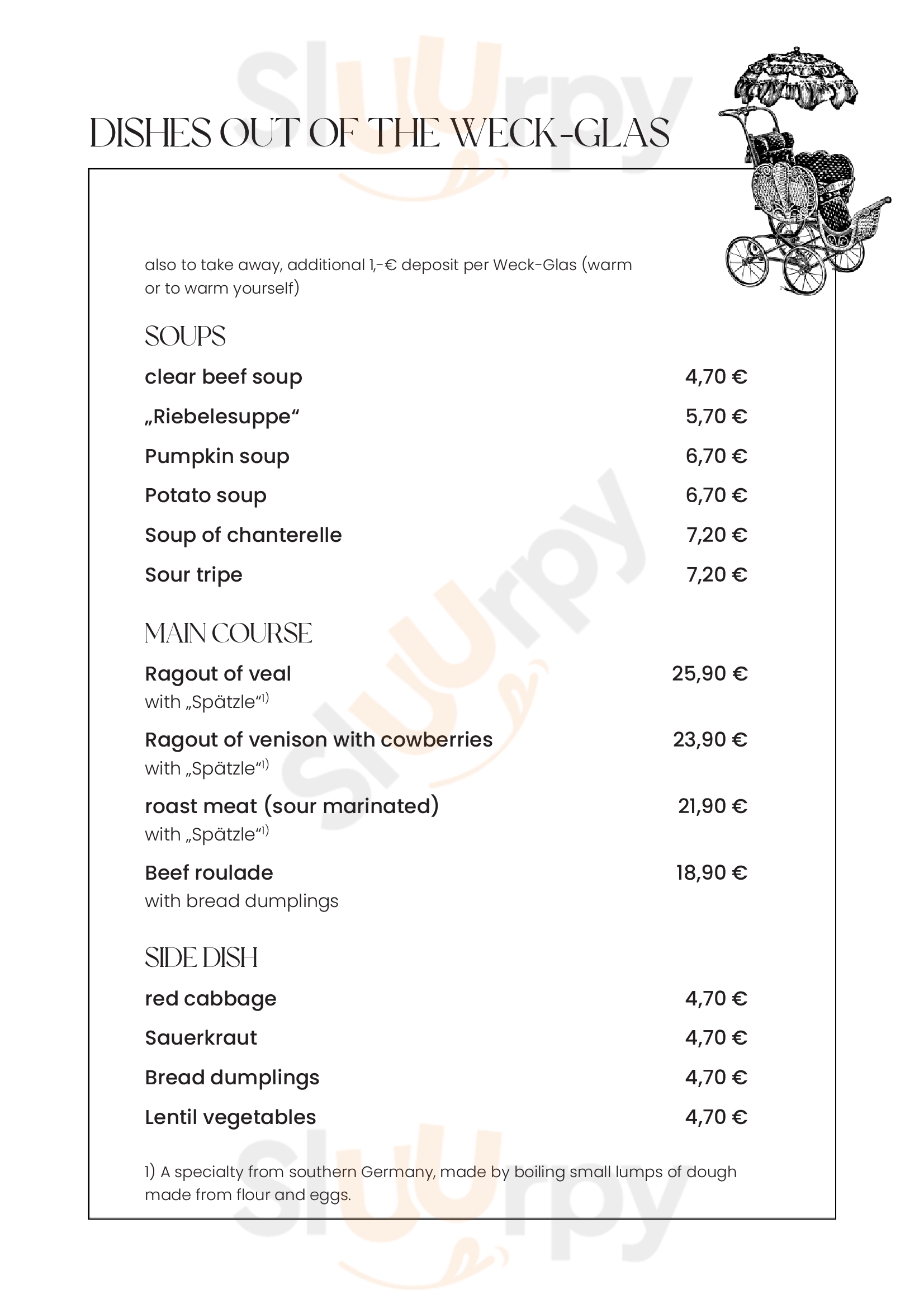 Main Menu - Gasthof Zum Ochsen
