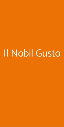 Il Nobil Gusto, Firenze