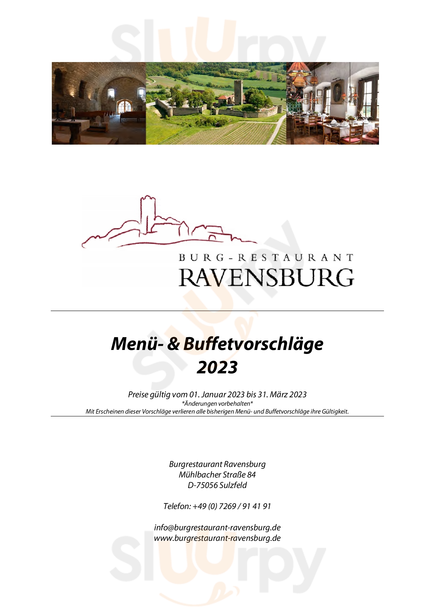 Burgrestaurant Ravensburg Sulzfeld Menu - 1
