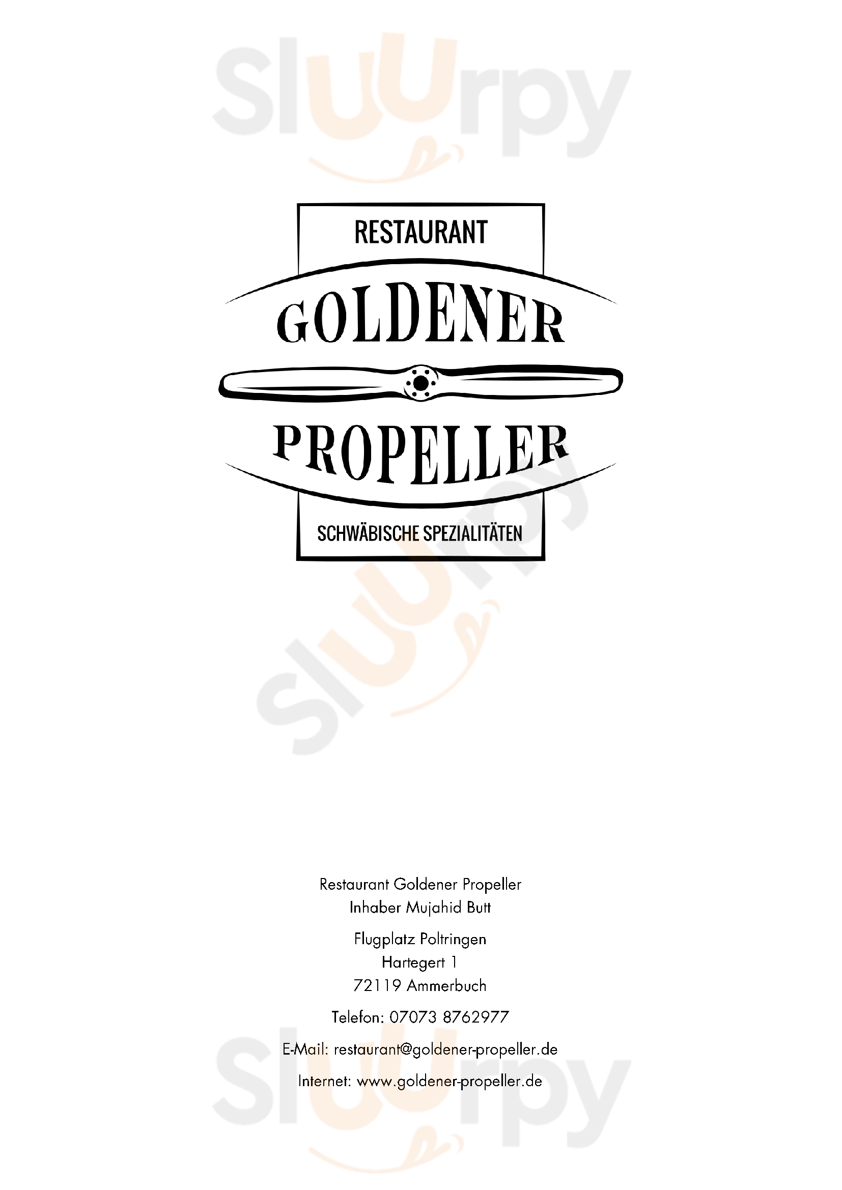 Restaurant Goldener Propeller Ammerbuch Menu - 1