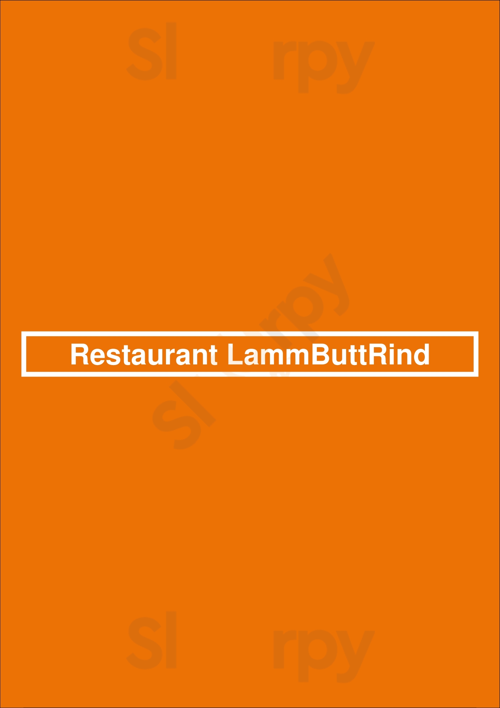 Restaurant Lammbuttrind Alt Duvenstedt Menu - 1