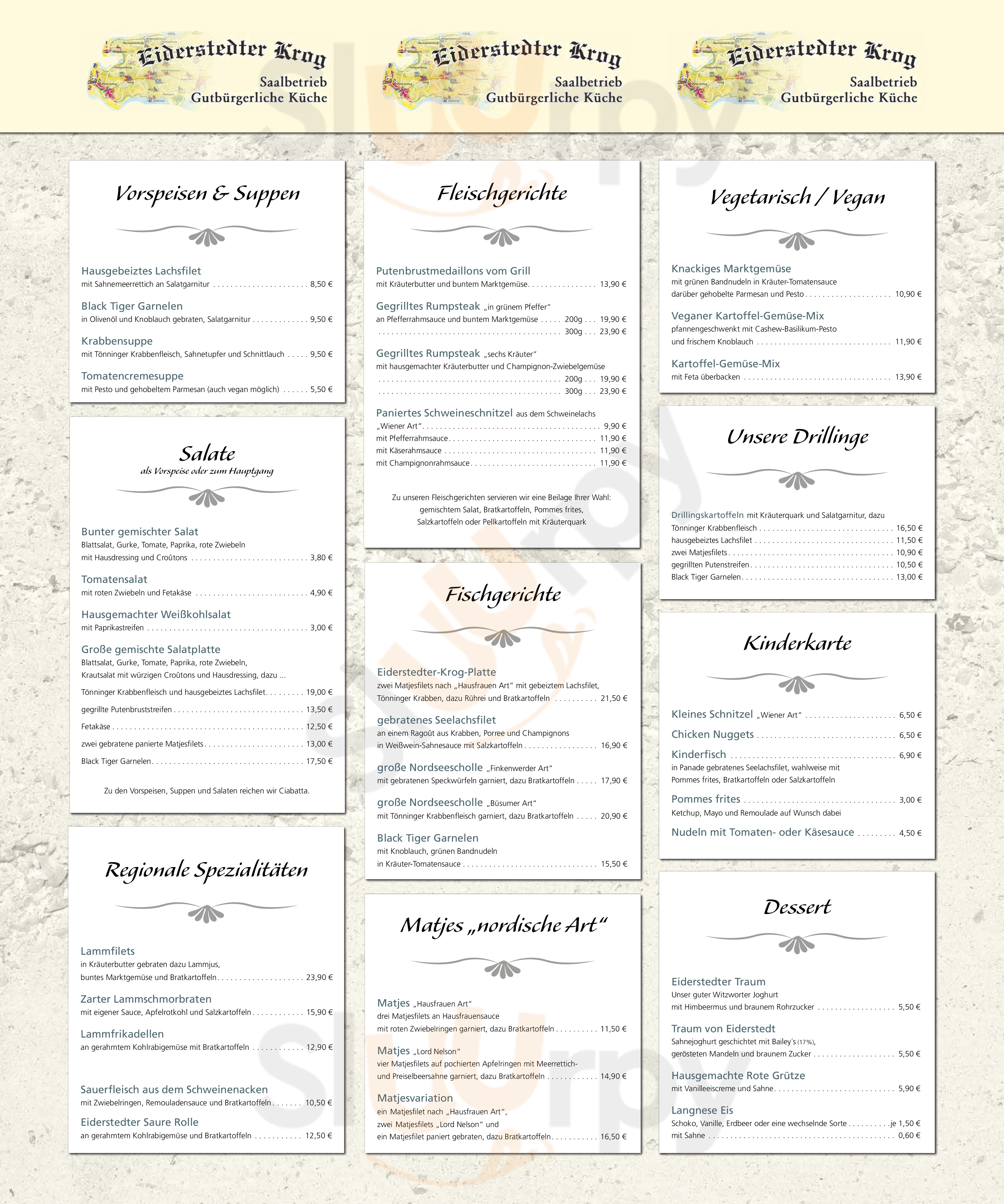 Eiderstedter Krog Tating Menu - 1