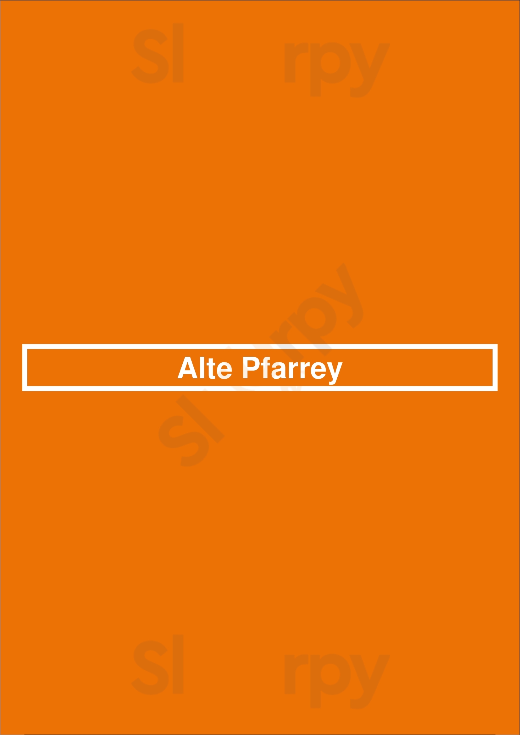 Alte Pfarrey Neuleiningen Menu - 1