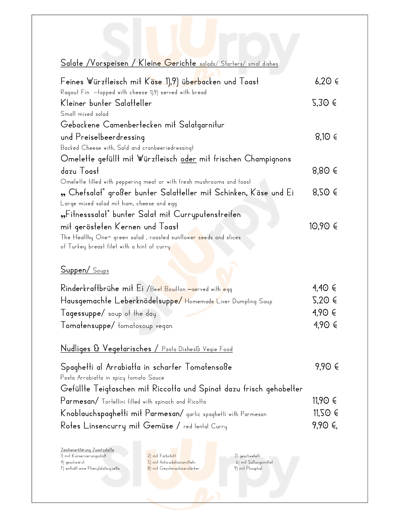 Gasthof Hillig Bad Gottleuba Menu - 1