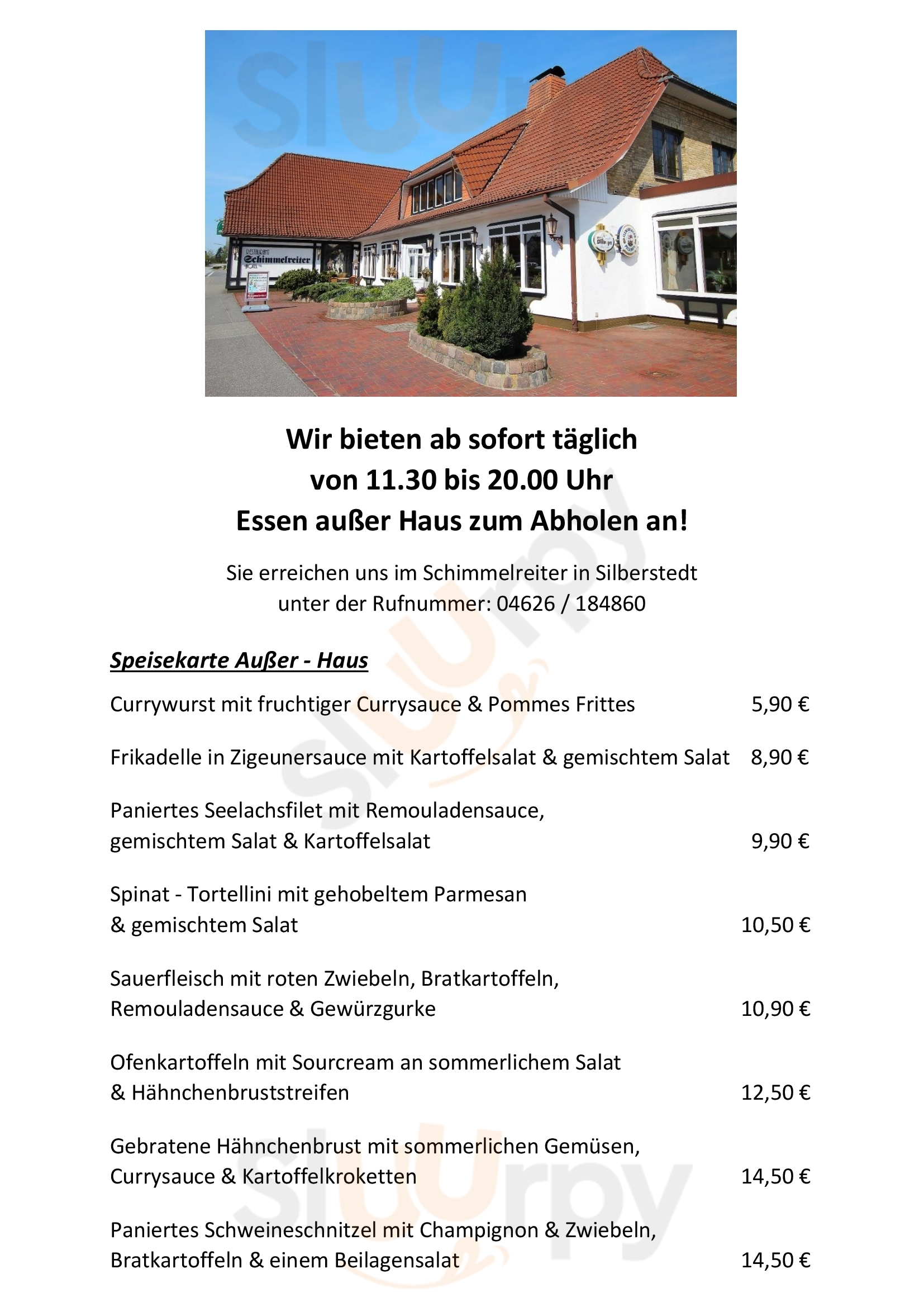 Hotel & Restaurant Schimmelreiter Silberstedt Menu - 1