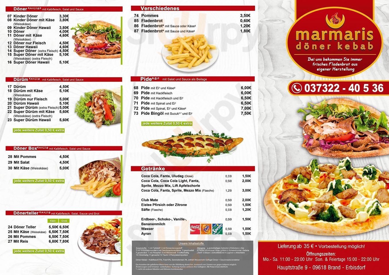 Marmaris Döner Kebab Haus Brand-Erbisdorf Menu - 1