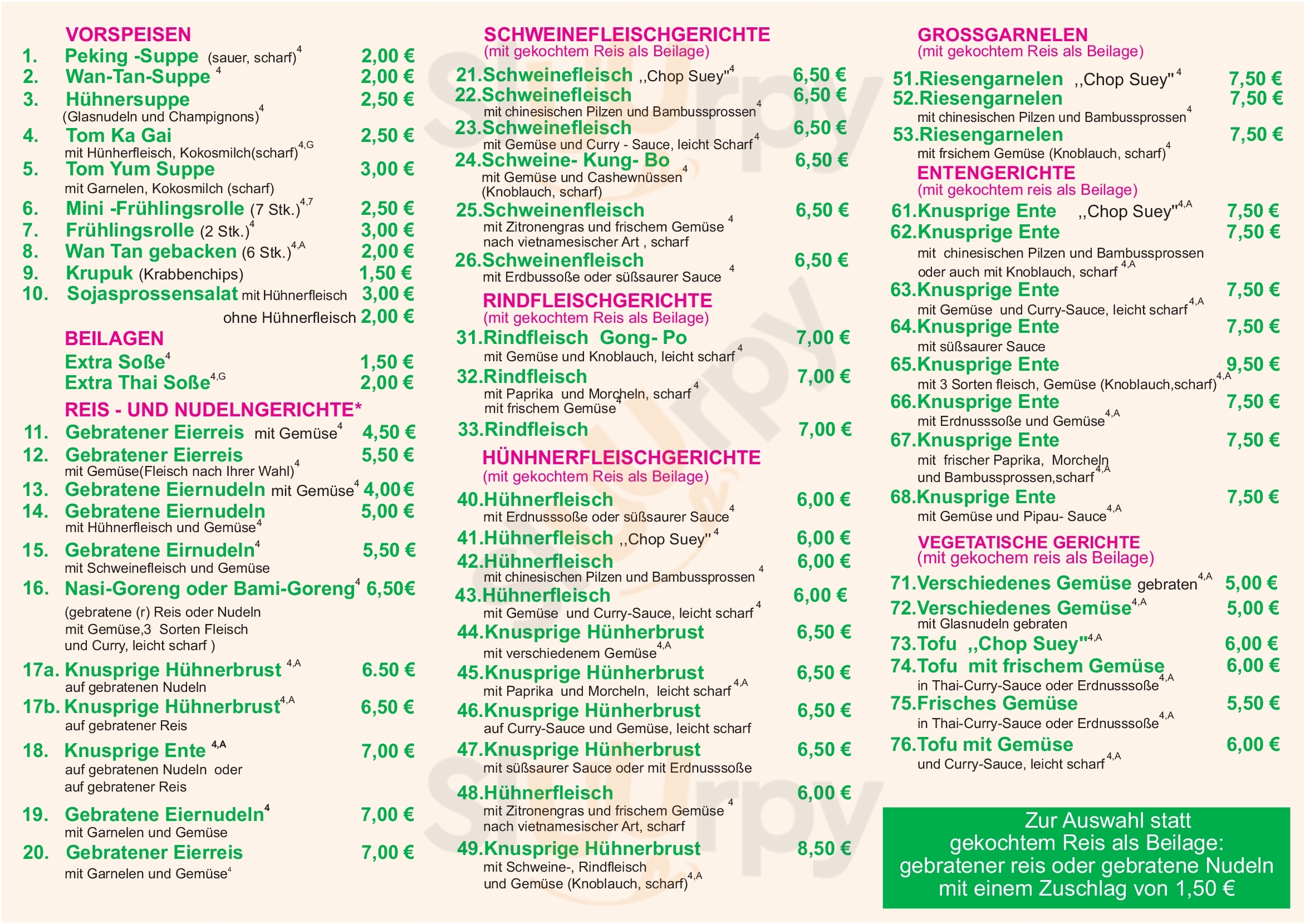 Asia Imbiss Dörpen Menu - 1