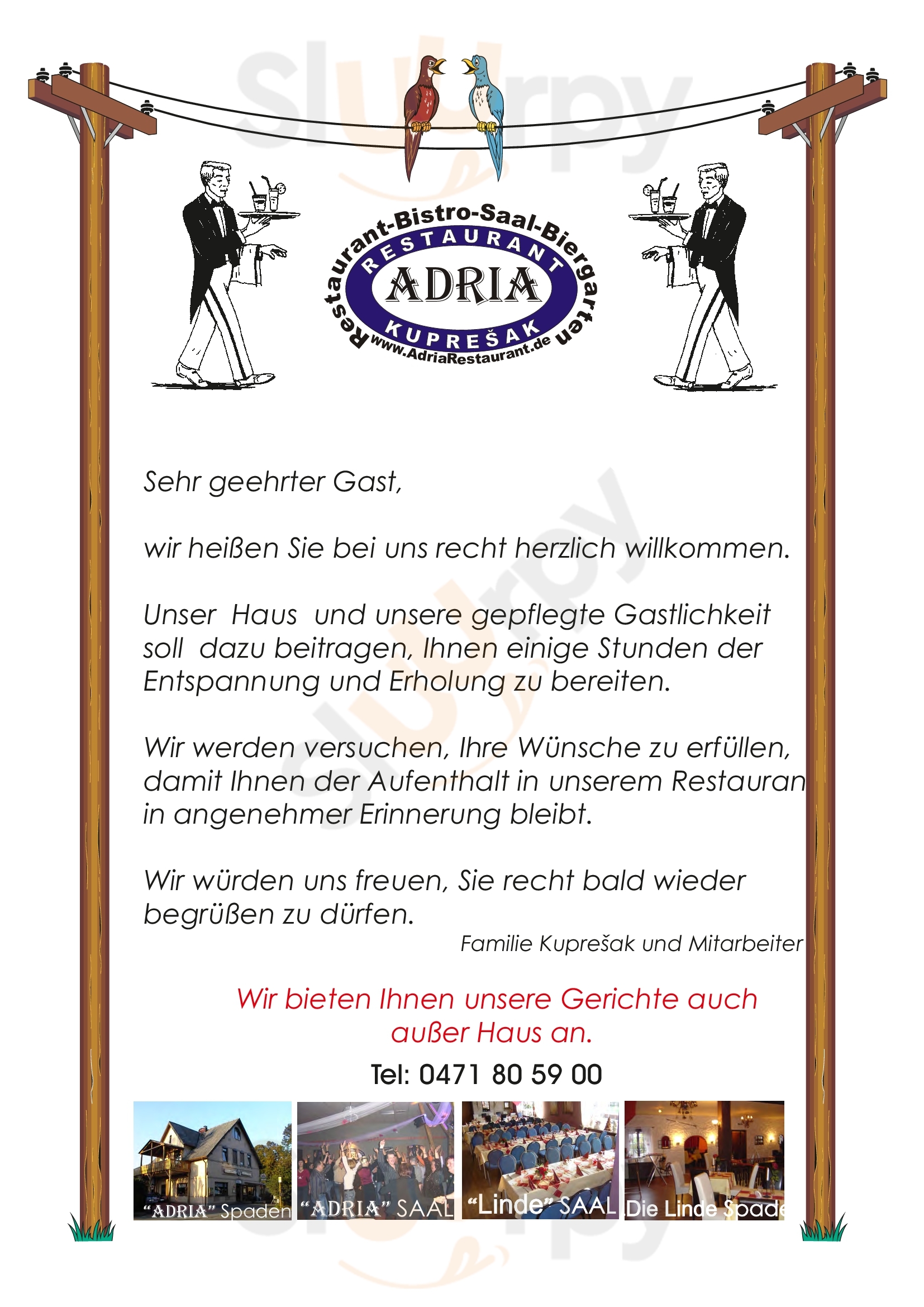 Restaurant Adria Schiffdorf Menu - 1