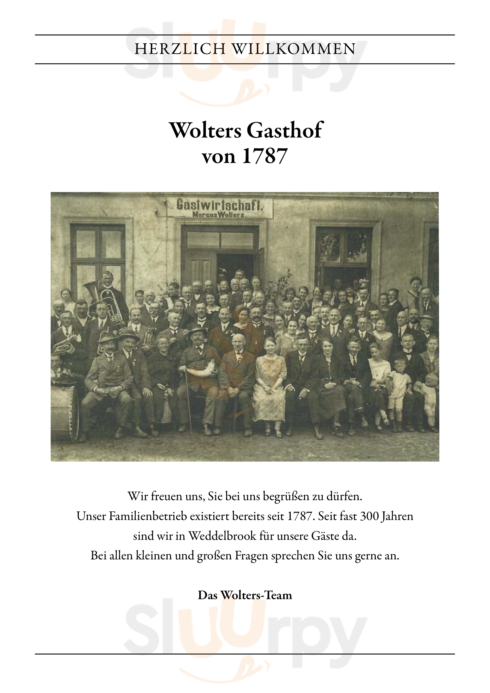 Wolters Gasthof Weddelbrook Menu - 1