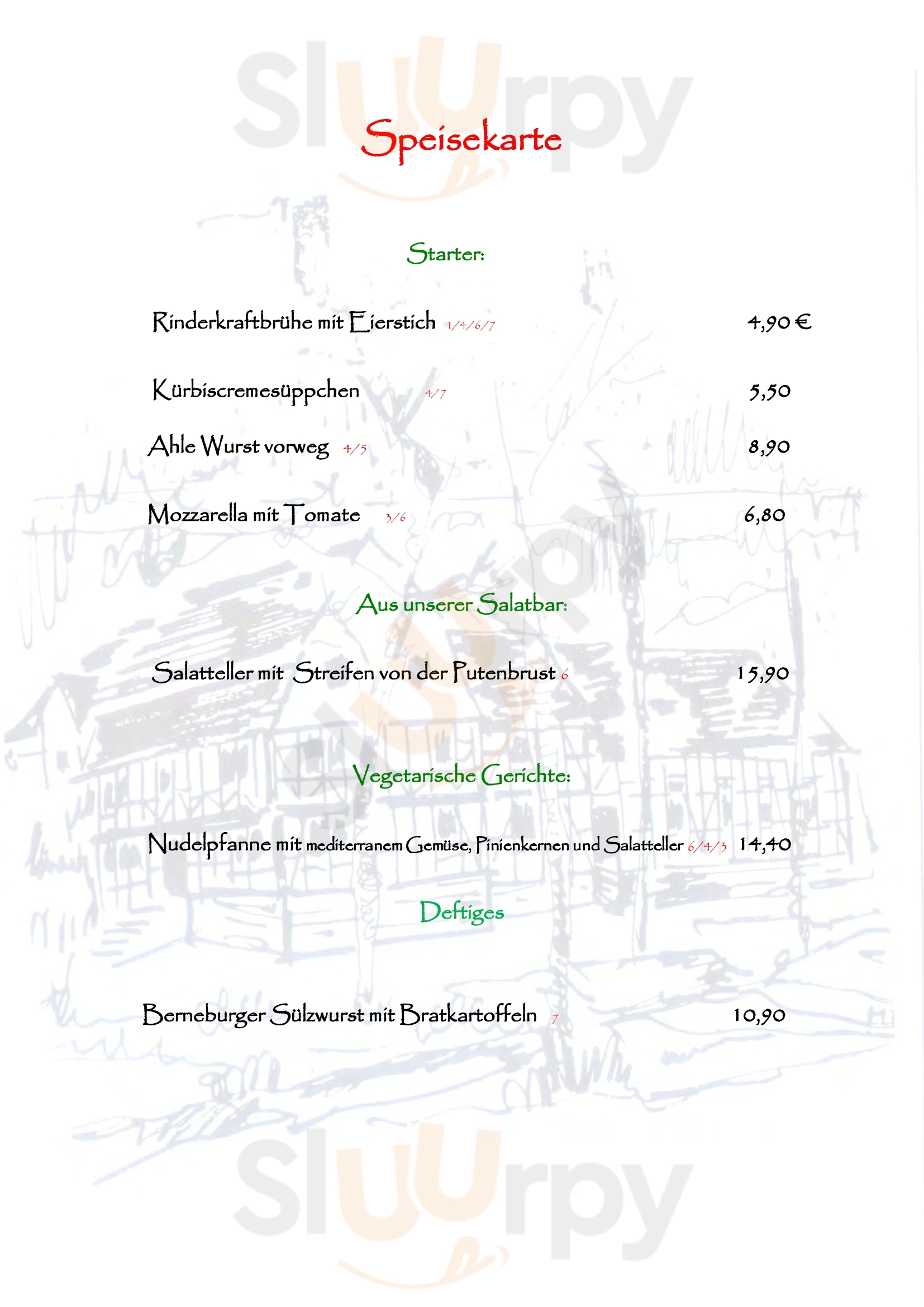 Gasthaus Gonnermann Berneburg Menu - 1