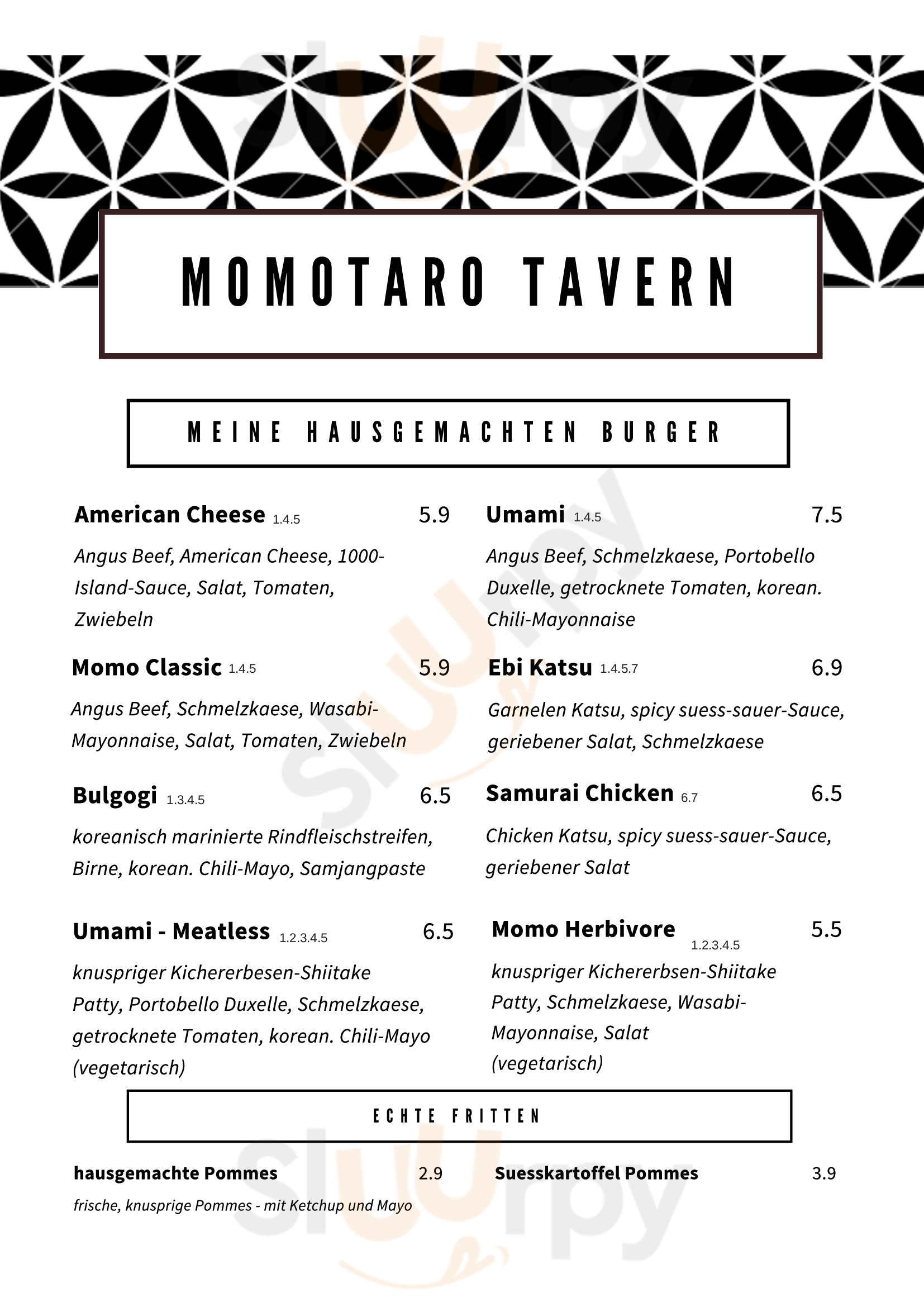 Momotaro Tavern Berlin Menu - 1