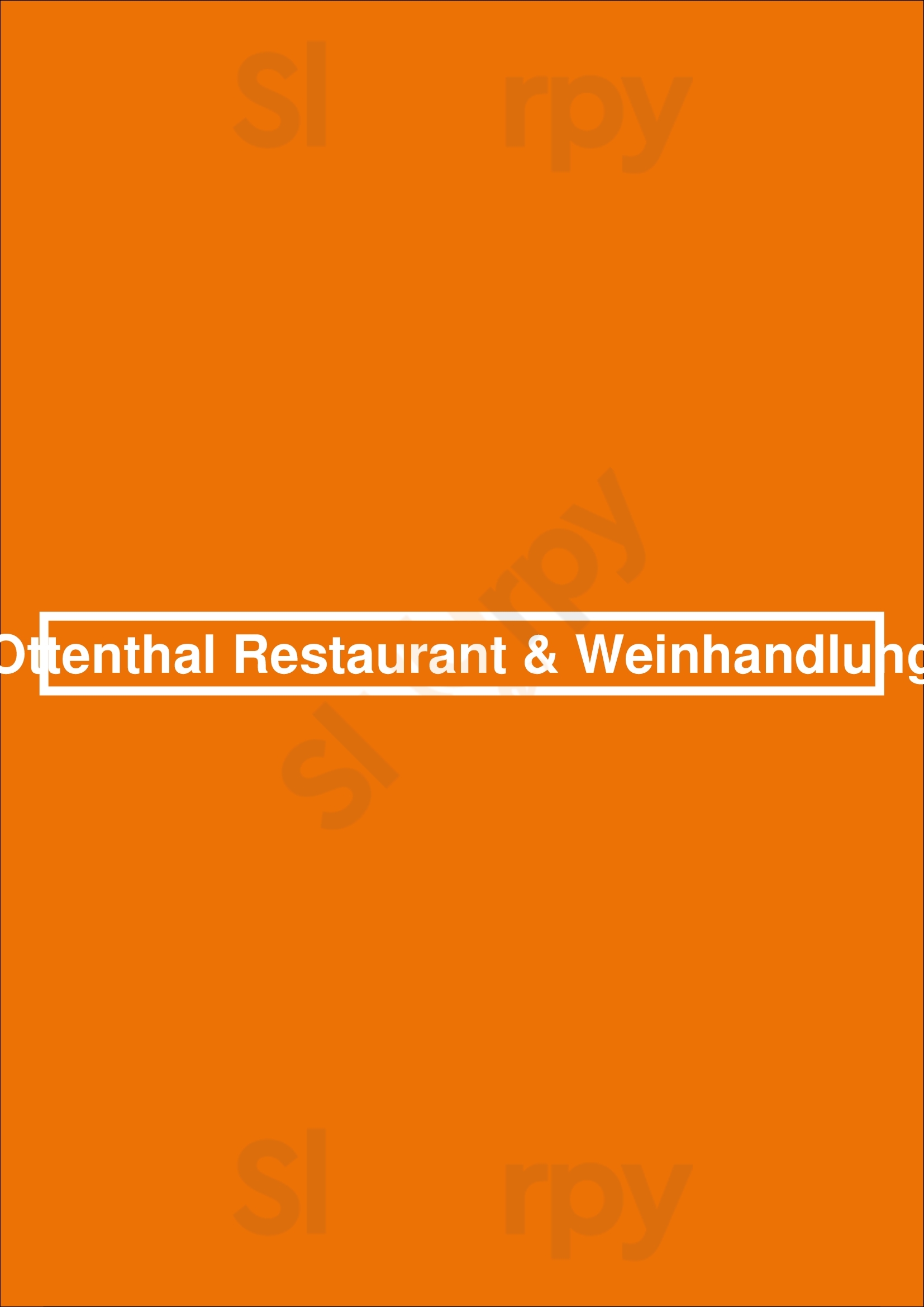 Ottenthal Restaurant & Weinhandlung Berlin Menu - 1