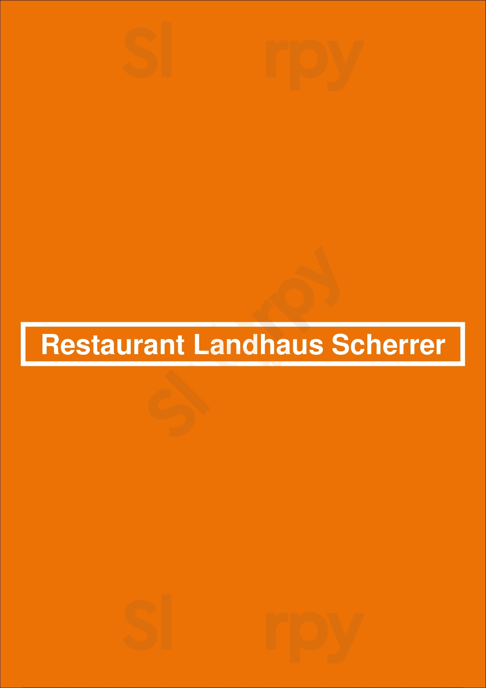 Landhaus Scherrer Hamburg Menu - 1