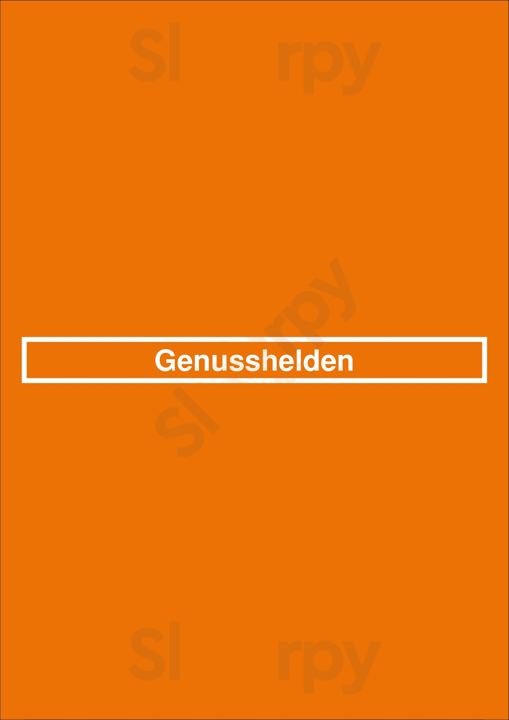 Genusshelden Hamburg Menu - 1