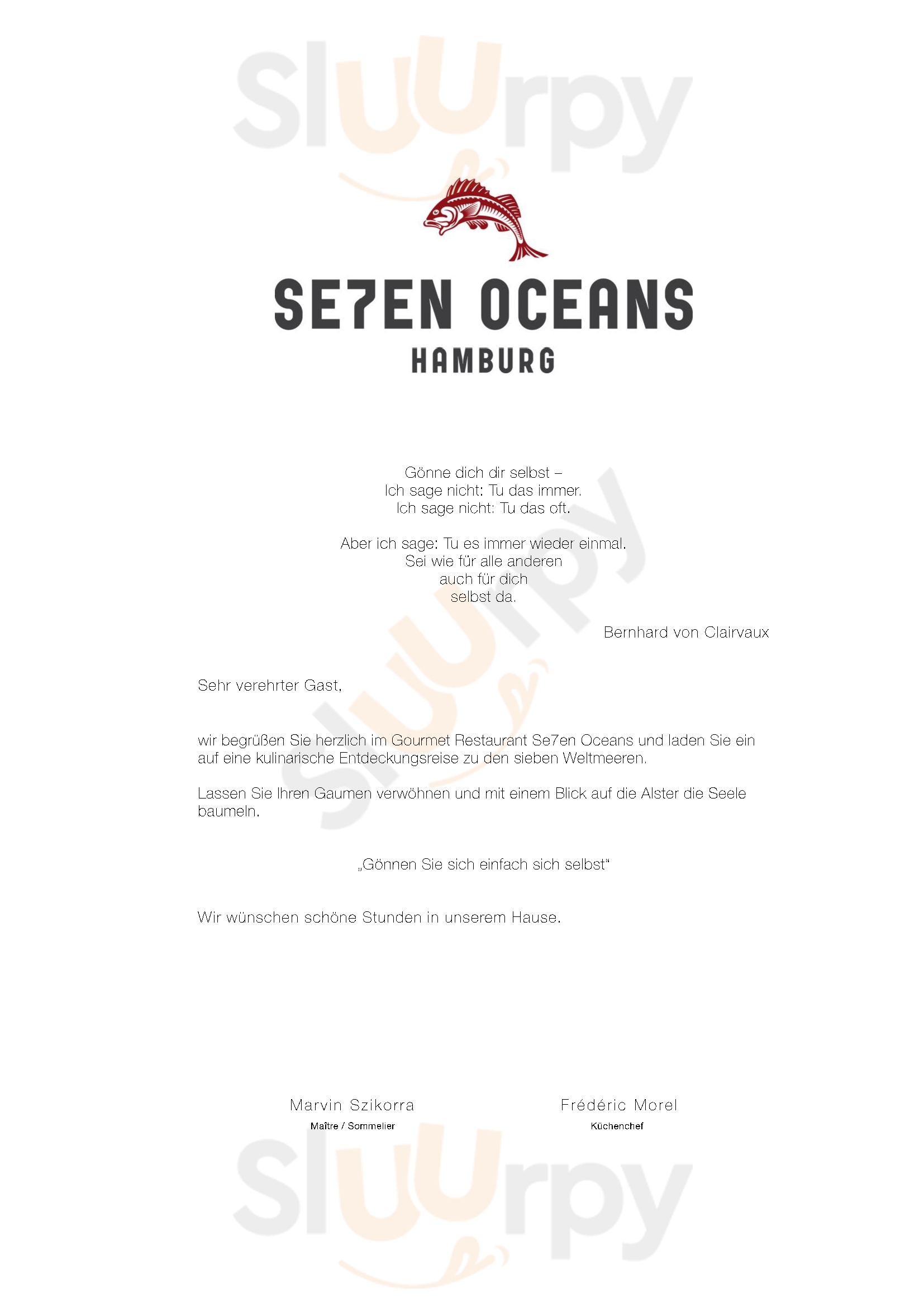 Se7en Oceans Hamburg Menu - 1