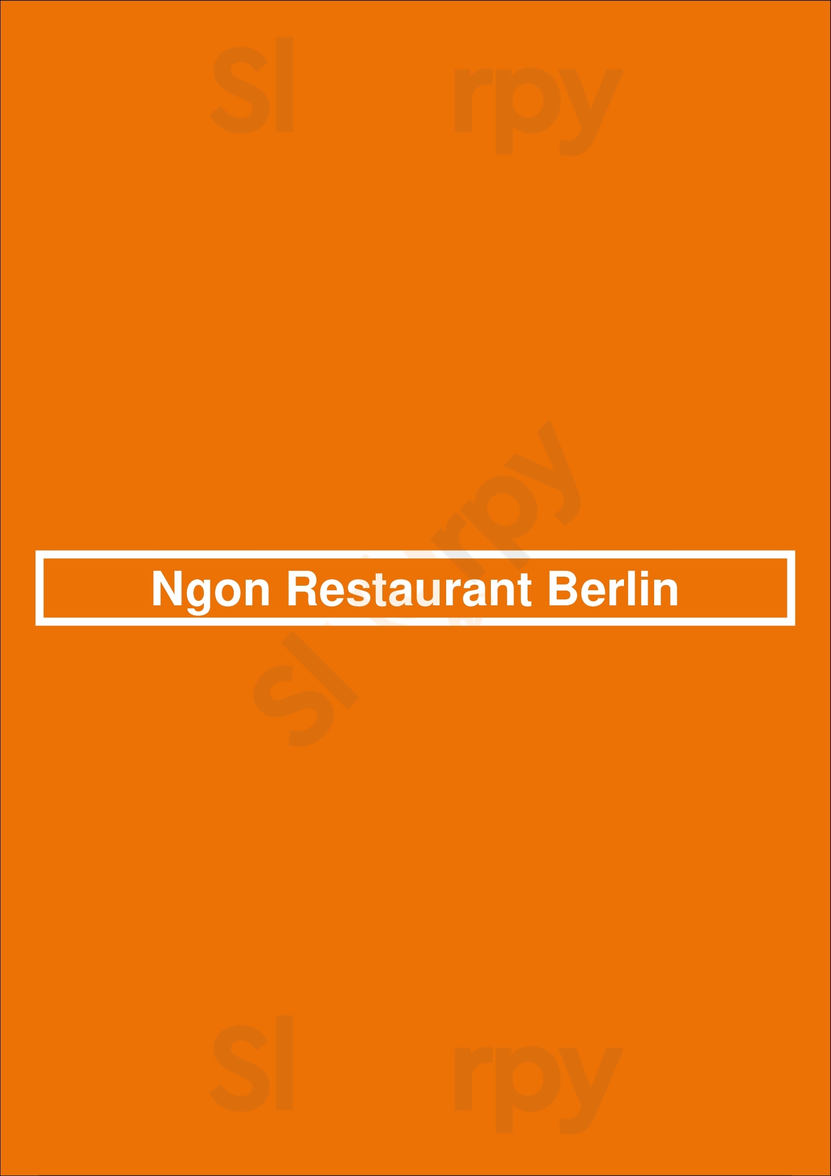 Ngon Restaurant Berlin Berlin Menu - 1