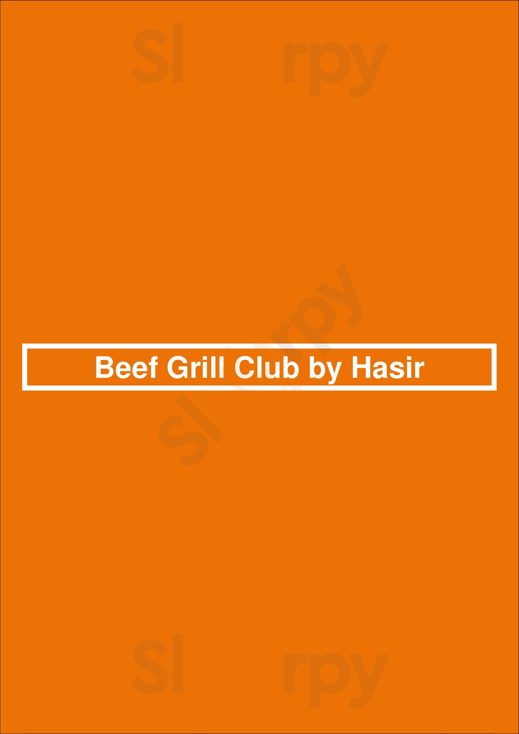 Beef Grill Club By Hasir Berlin Menu - 1