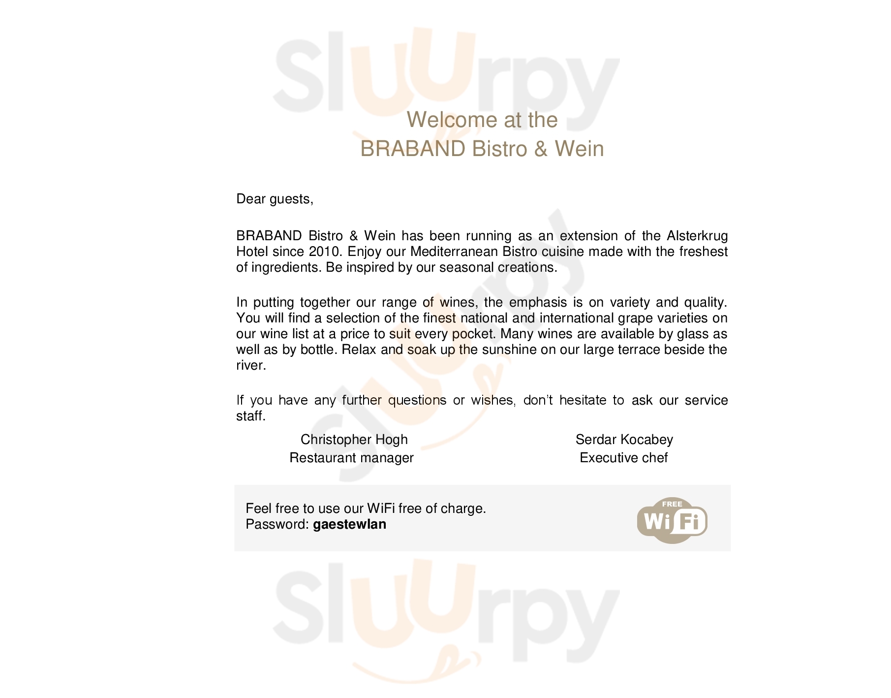 Braband Bistro & Wein Hamburg Menu - 1