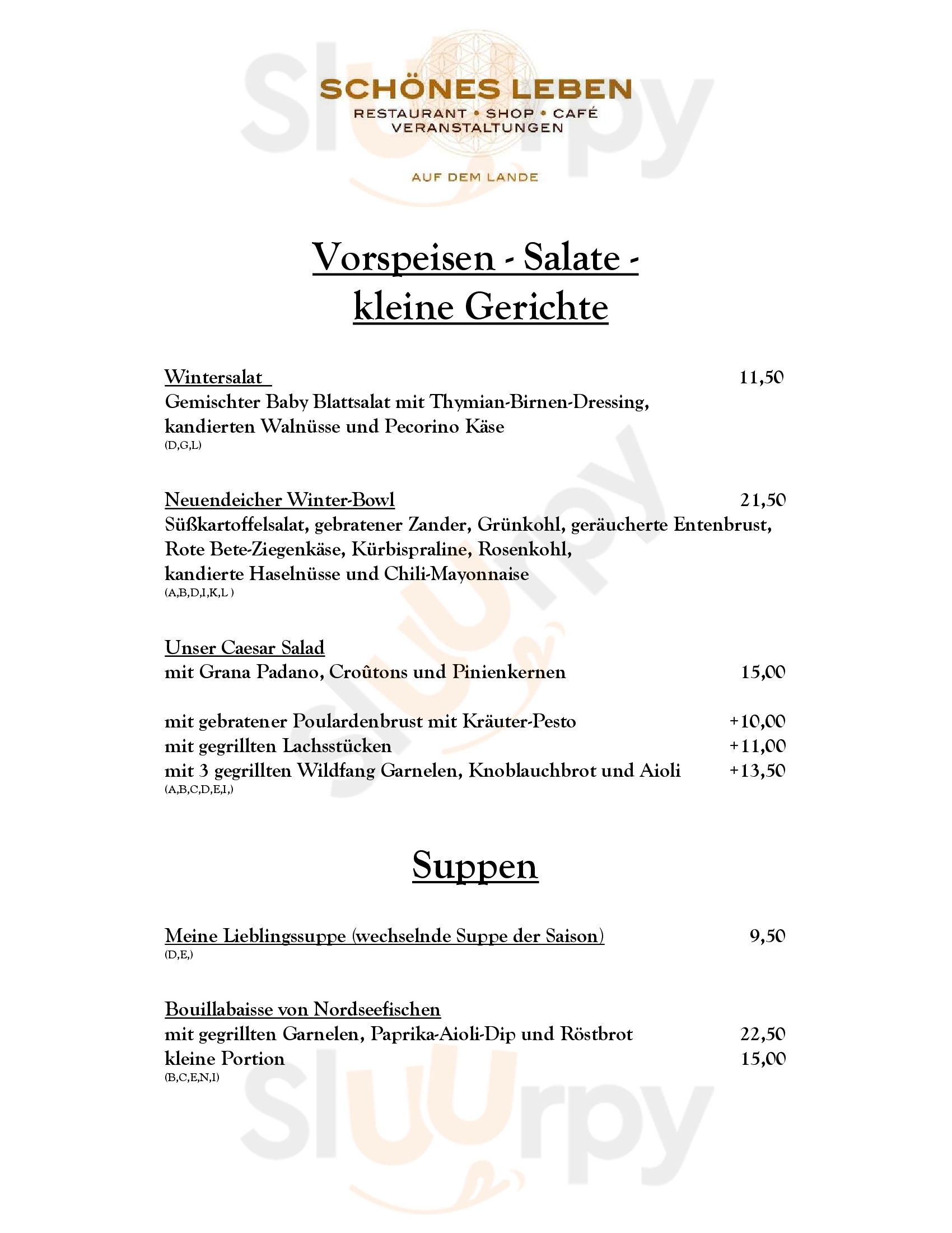 Altonaer Fischauktionshalle Hamburg Menu - 1