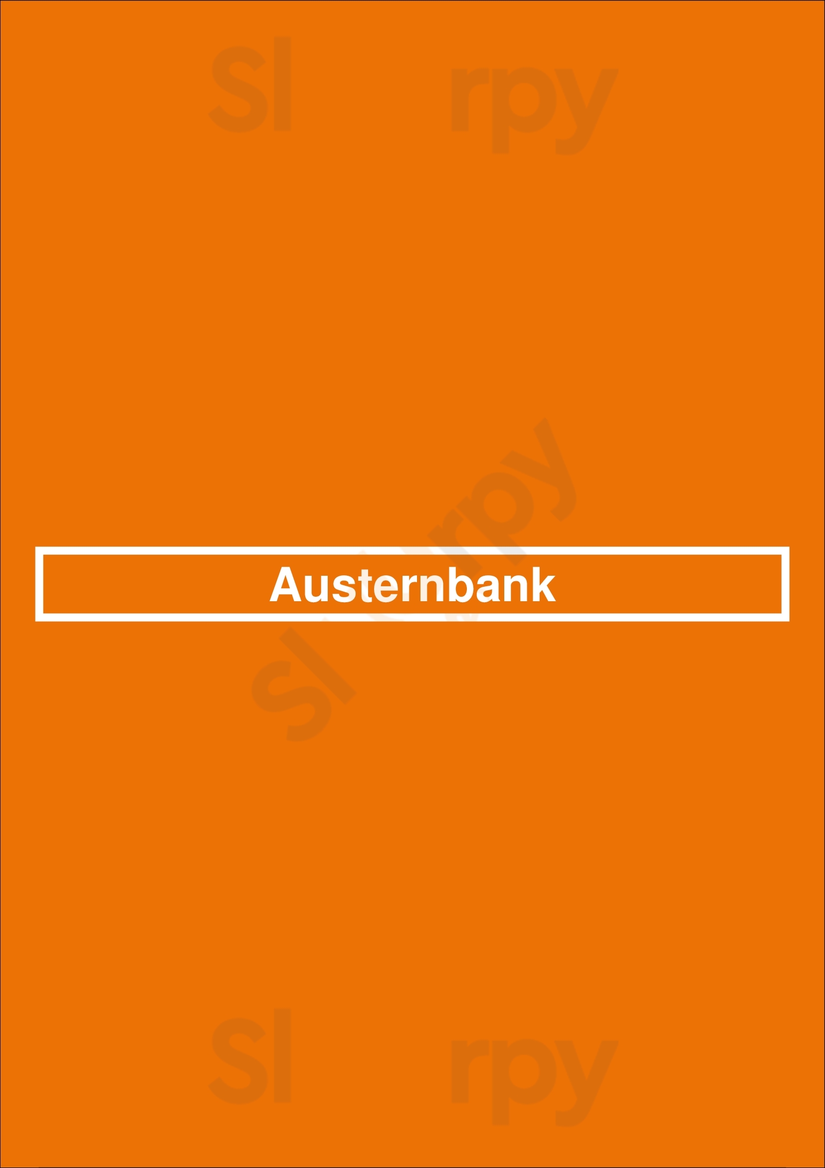 Austernbank Berlin Menu - 1