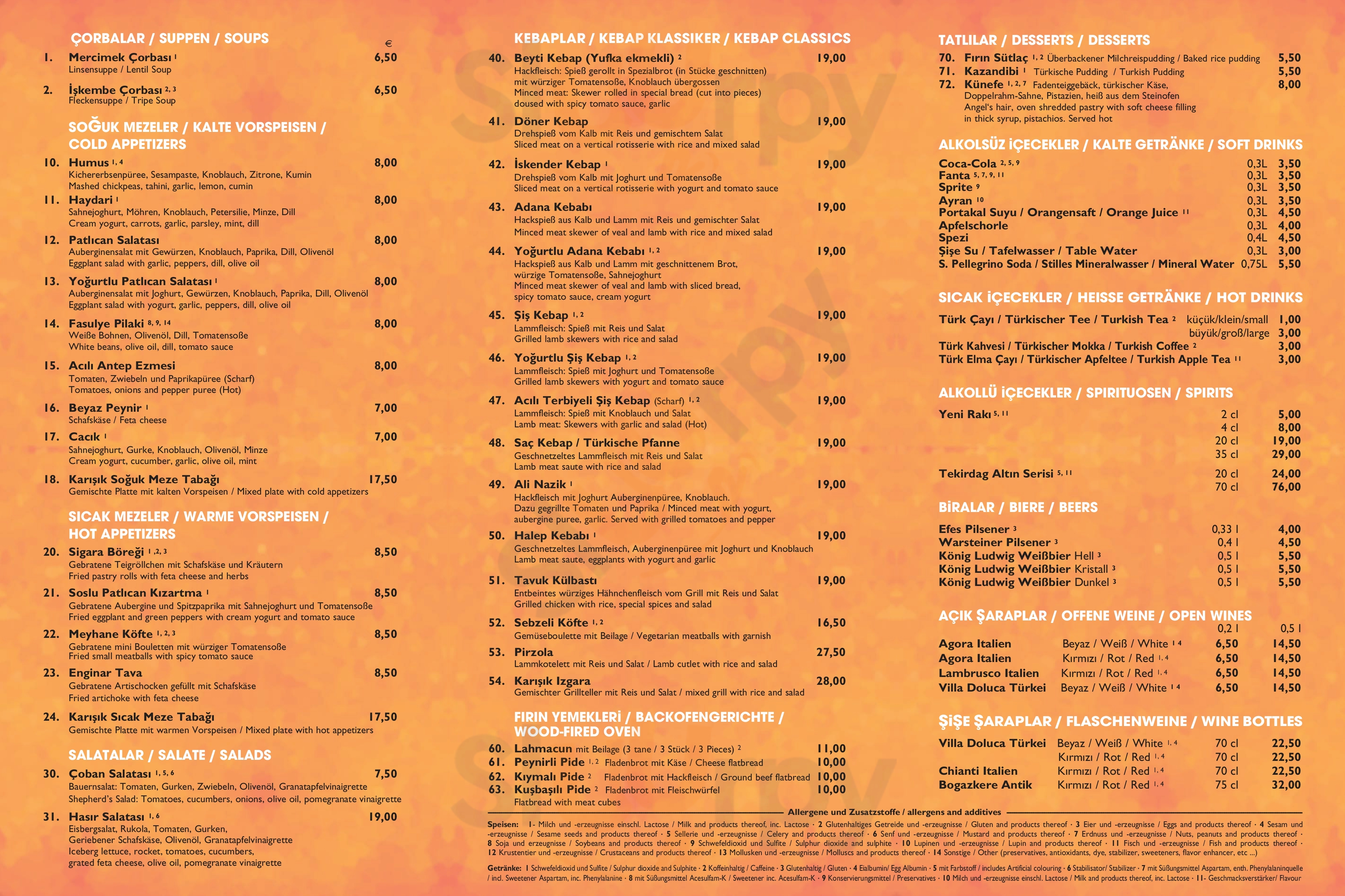 Hasir Ocakbaşı Berlin Menu - 1