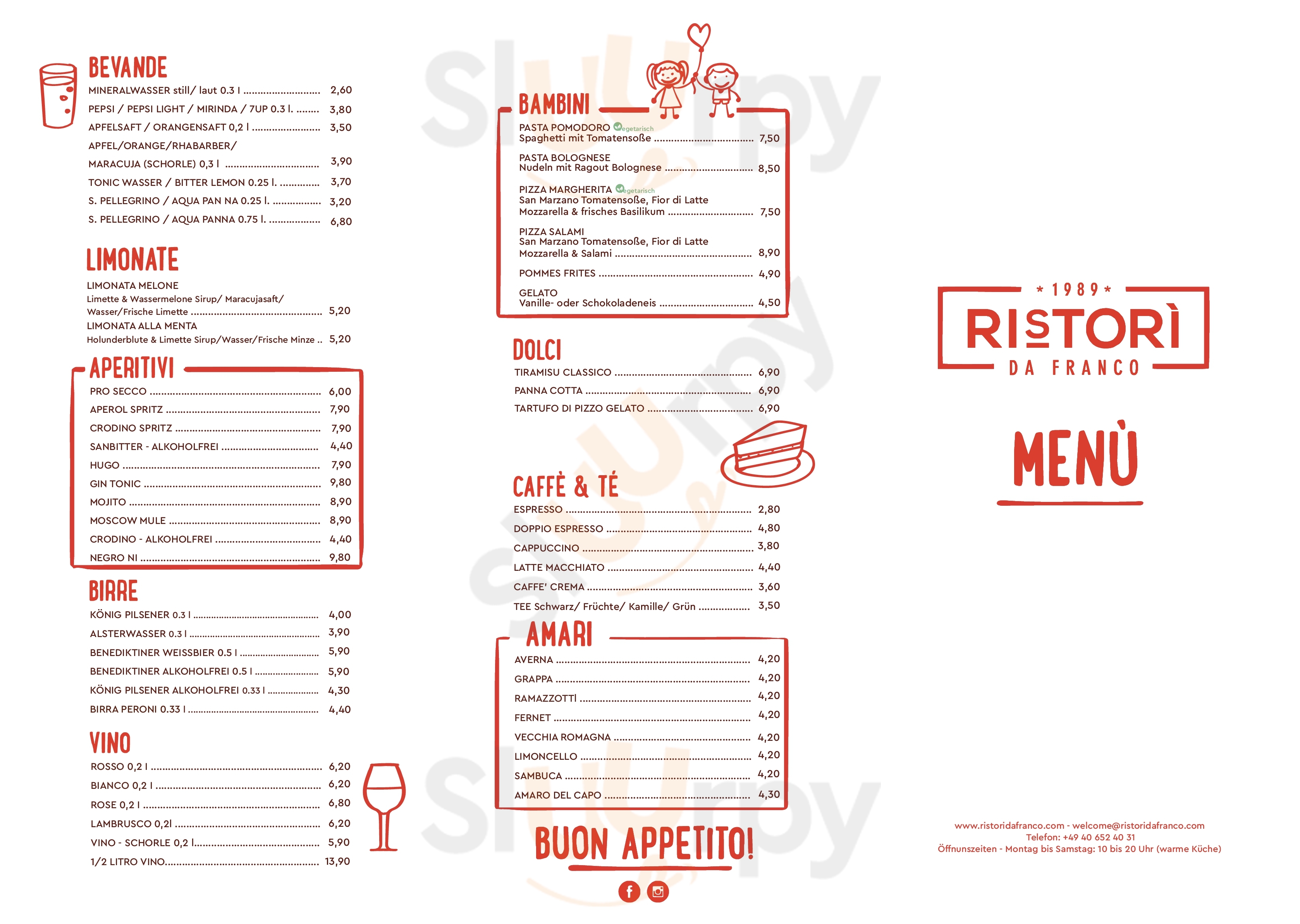 RistorÌ Da Franco Hamburg Menu - 1