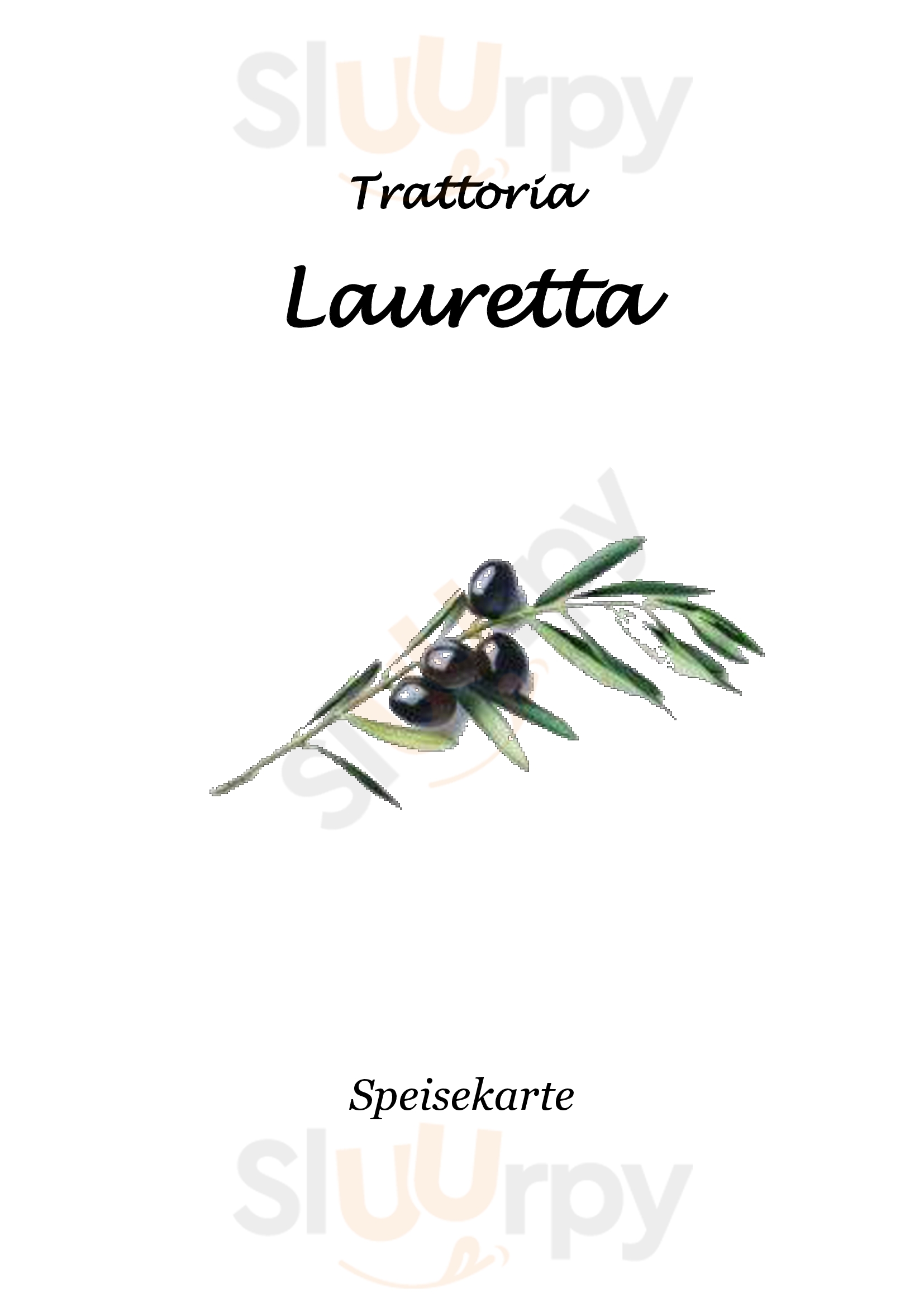 Main Menu - Trattoria Lauretta