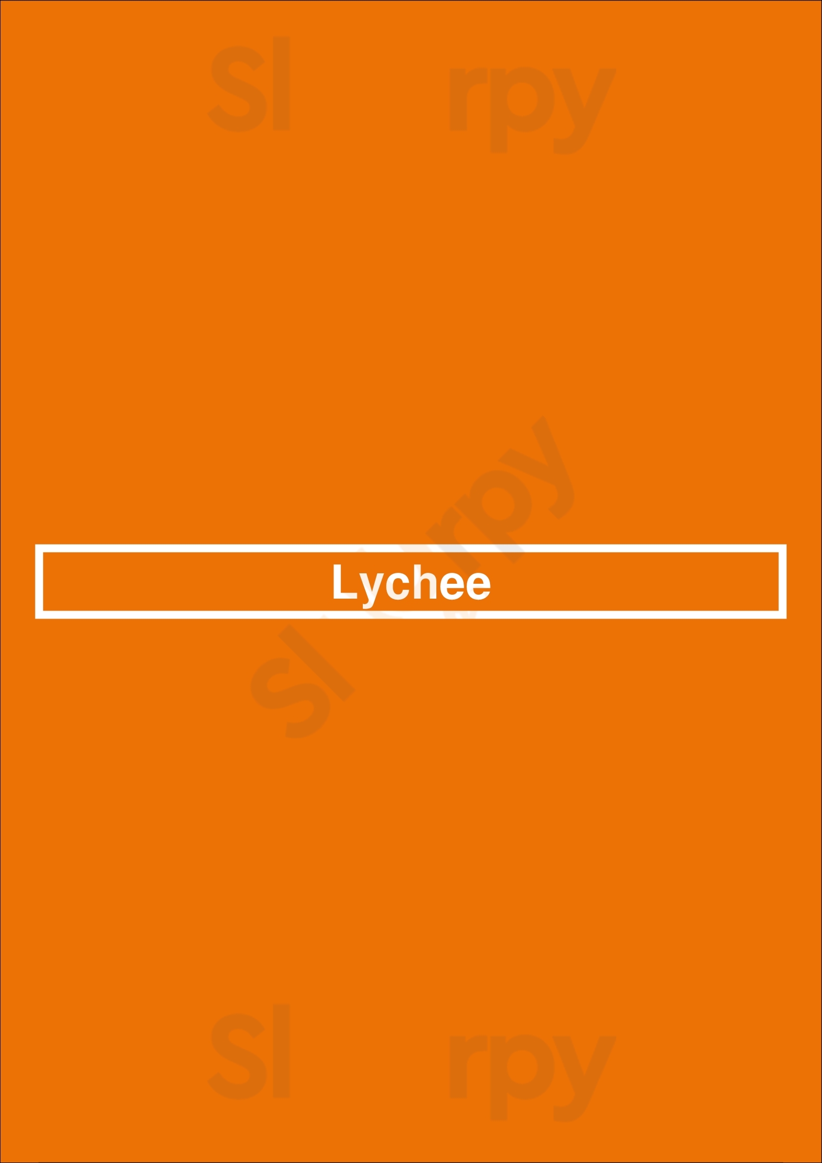 Lychee Berlin Menu - 1