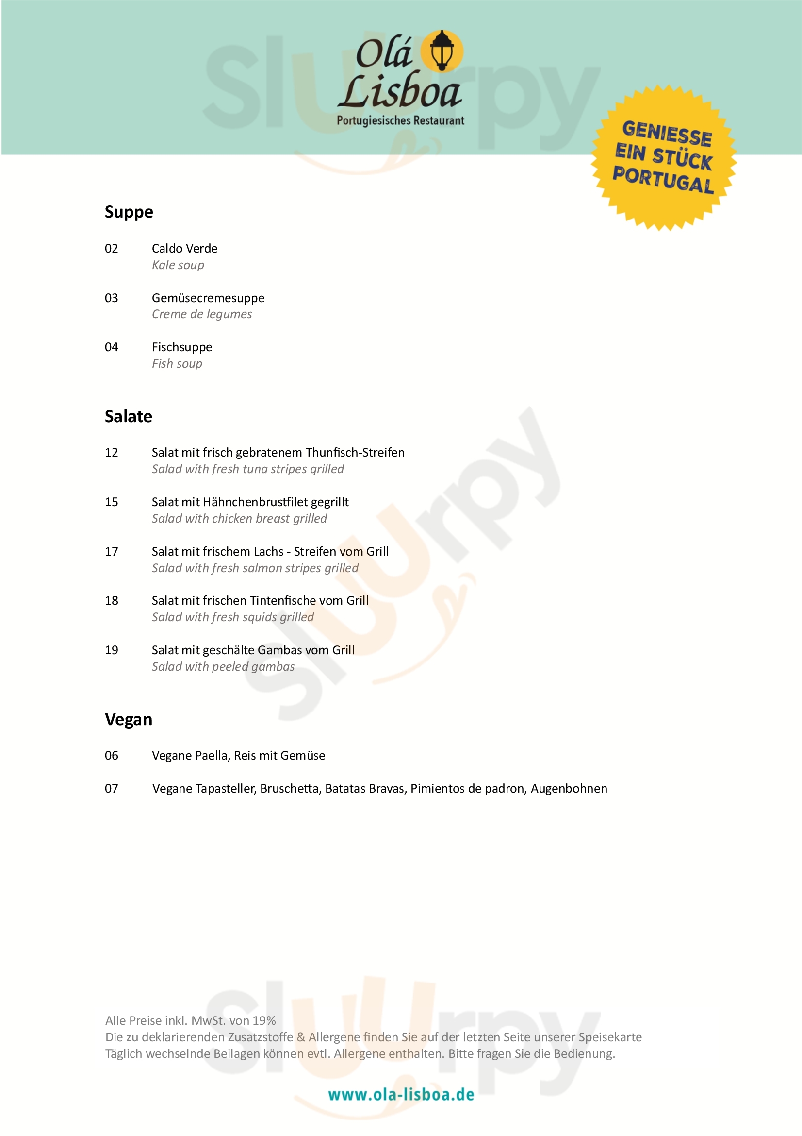 Aqui Restaurant Tapas Bar Hamburg Menu - 1