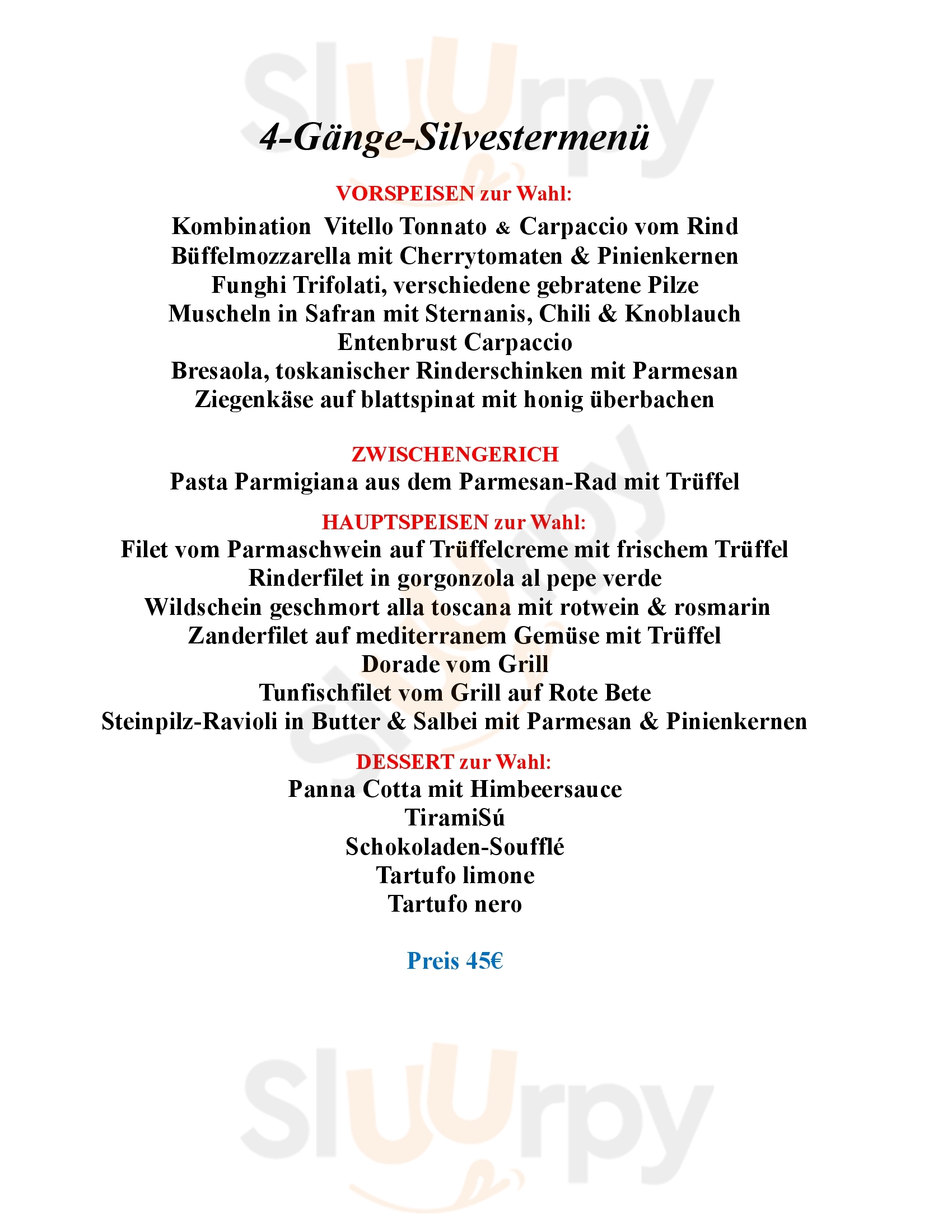 Tratoria Salento Hamburg Menu - 1