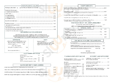 Gasthaus Kronprinz menu