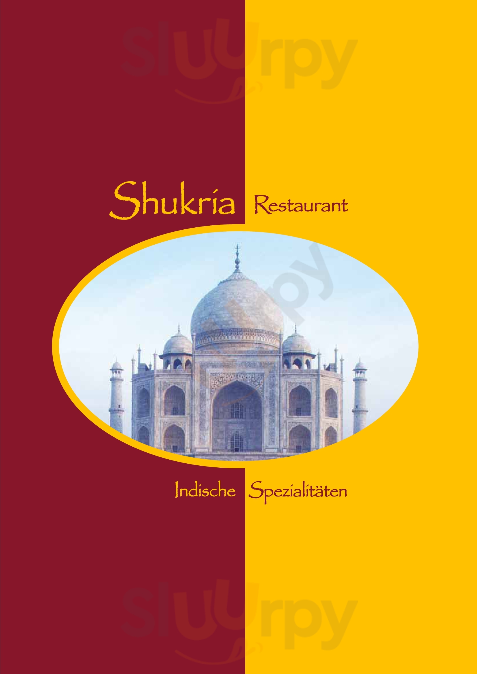 Shukria Restaurant Hamburg Menu - 1