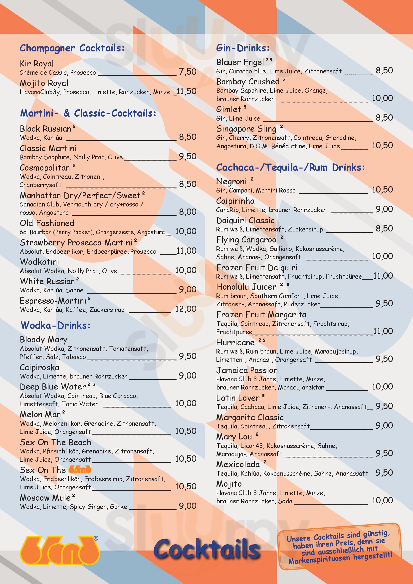 Blond Berlin Menu - 1